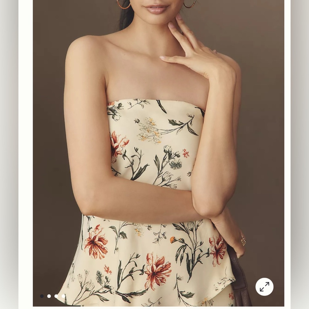Anthropologie Strapless top, size M